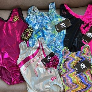 Brand new gymnastics leotards with tags! All size AS